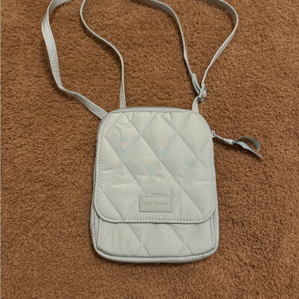 Vera Bradley Light Blue Ultralight Quilted Crossbody Bag